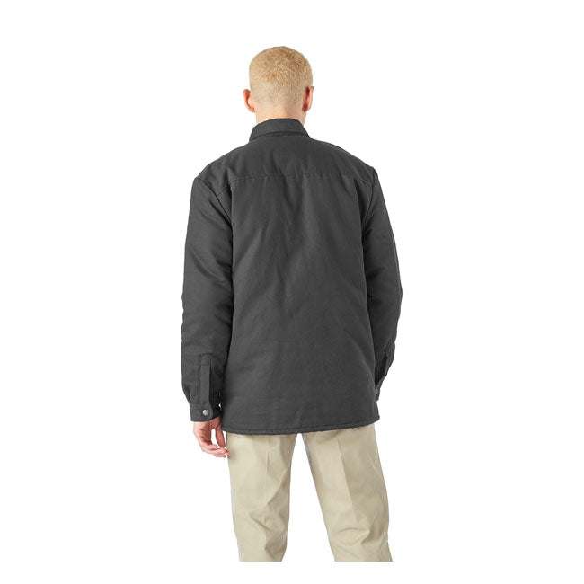 Dickies Duck Shirt Flannel Lined Jacket Black