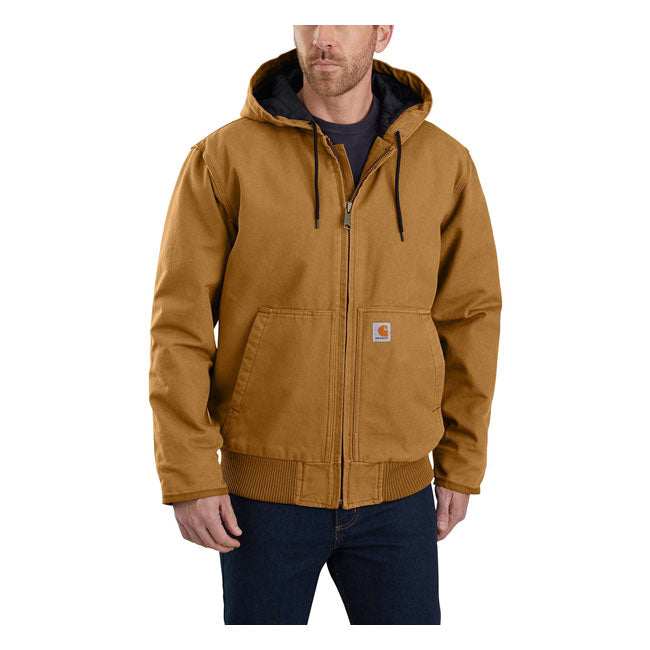 Carhartt Washed Duck Insulated Active Jacket Carhartt Brown