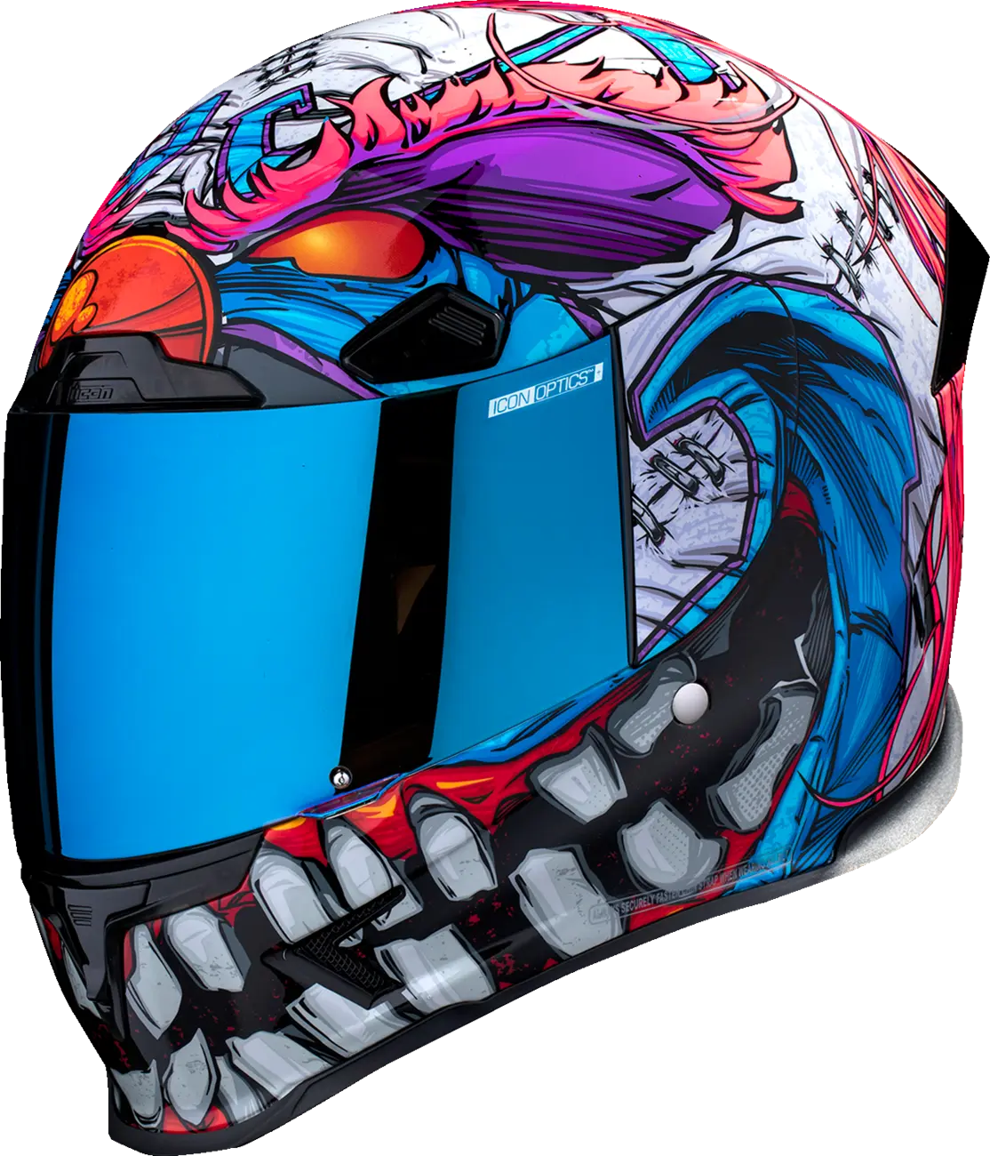 Icon Airframe Pro Krazy Klown 2 Black / Blue / Pink / Purple / White - FREE UK Shipping, FREE 365 Day Returns | Moto Central