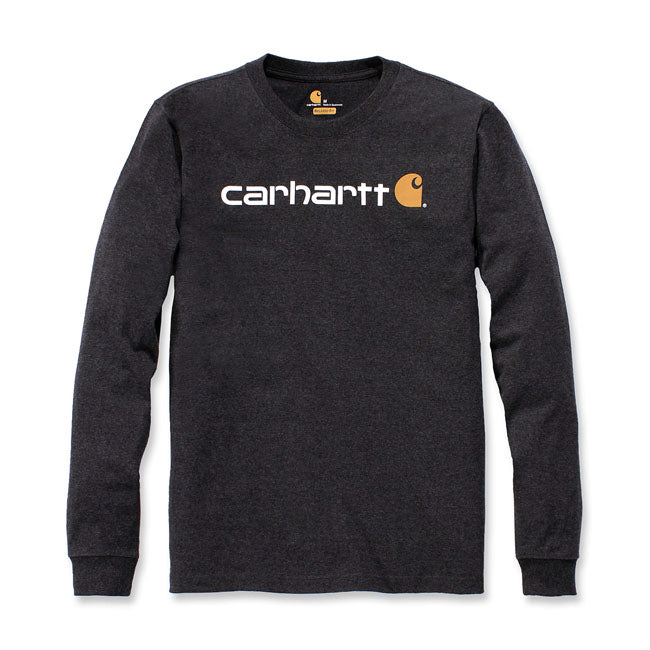 Carhartt Core Logo Long Sleeves T-Shirt Carbon Heather