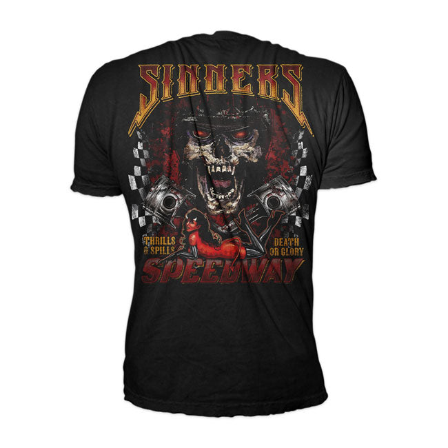 Lethal Threat Sinners Speedway T-Shirt Black