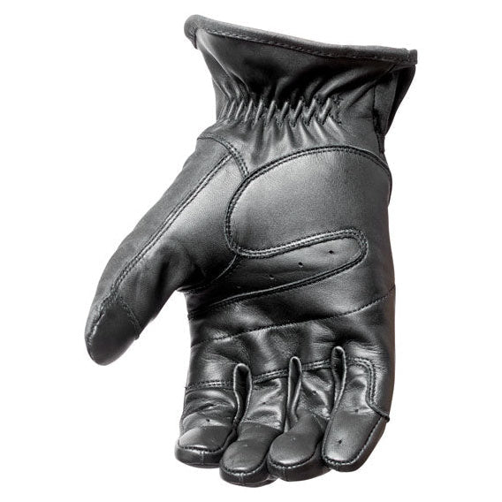 Roland Sands Design Truman Textile Gloves Black - palm view