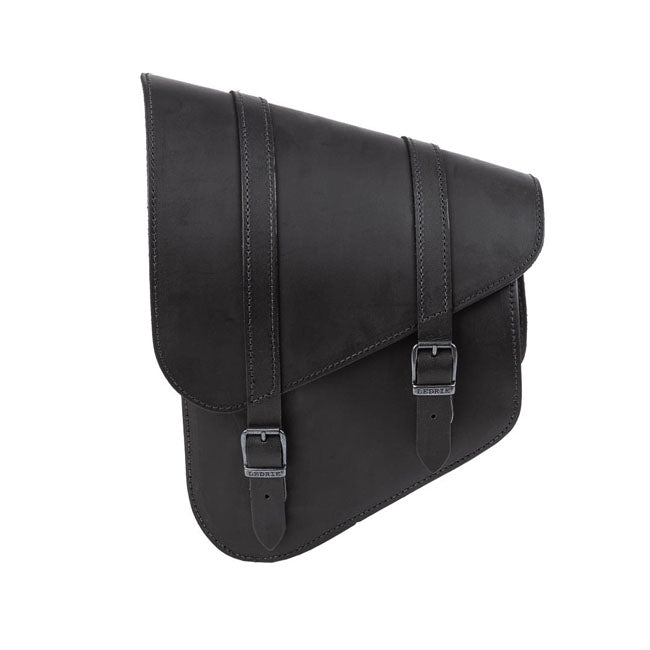 Ledrie Full Leather Swing Arm Bag Left Black For 18-21 M8 Softail