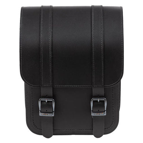 Ledrie Full Leather Swing Arm Bag Left Black For 84-17 Softail (NU) - primary product view