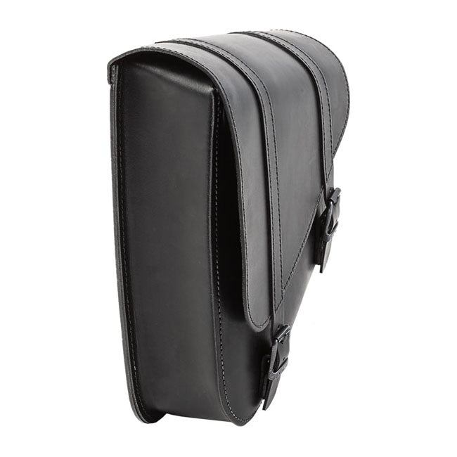 Ledrie Full Leather Swingarm Bag Left Black For 84-17 Softail (NU)