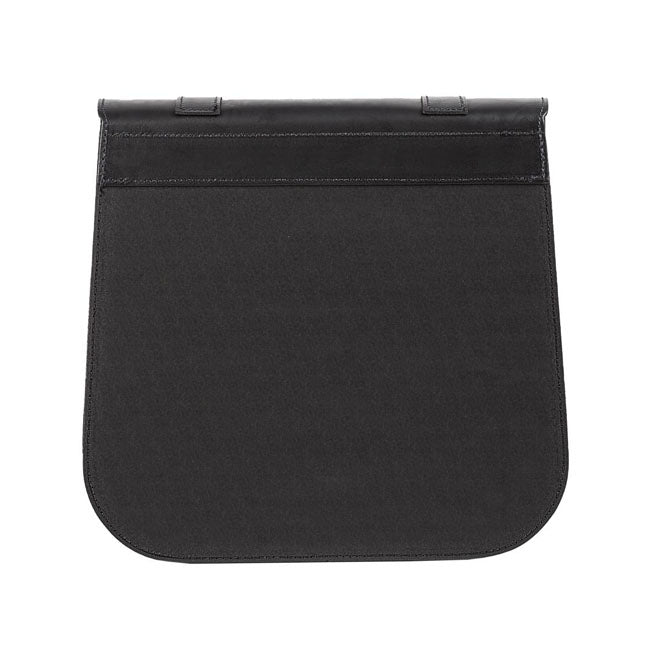 Ledrie Single Leather Saddlebag 'Postman' Black