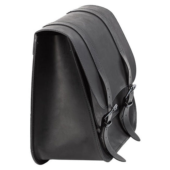 Ledrie Single Leather Saddlebag 'Postman' Black - additional product view