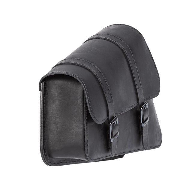 Ledrie Leather Swingarm Bag Left Black
