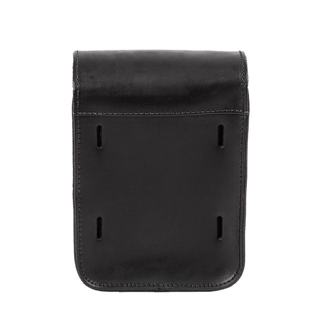 Ledrie Full Leather Sissy Bar Bag Black