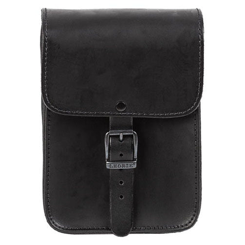 Ledrie Full Leather Sissy Bar Bag Black - primary product view