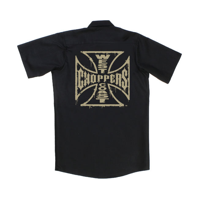 West Coast Choppers Distressed OG Logo Workshirt Black