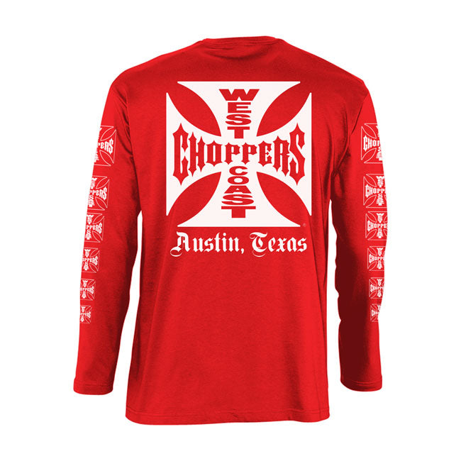 West Coast Choppers OG Logo ATX Long Sleeves T-Shirt Red