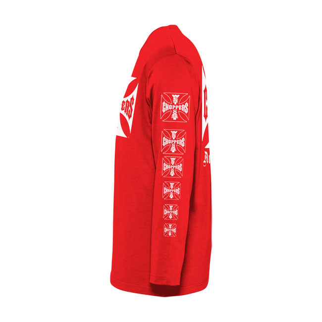 West Coast Choppers OG Logo ATX Long Sleeves T-Shirt Red