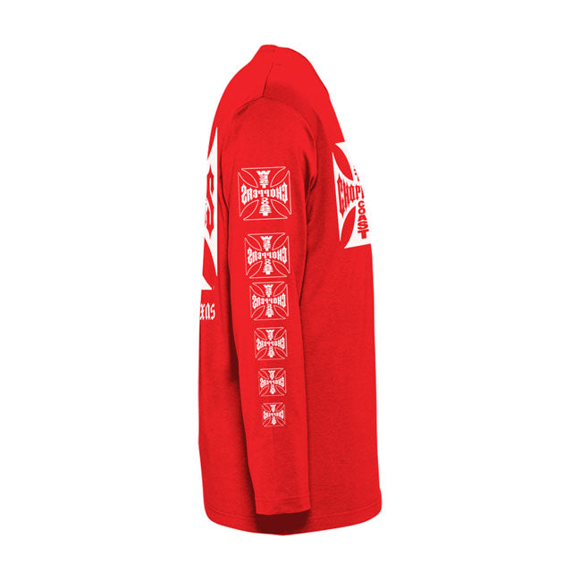 West Coast Choppers OG Logo ATX Long Sleeves T-Shirt Red