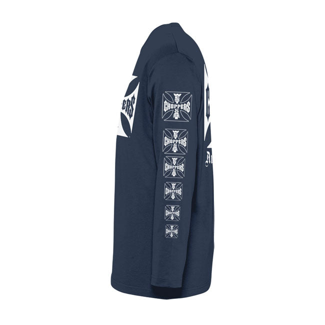 West Coast Choppers OG Logo ATX Long Sleeves T-Shirt Navy