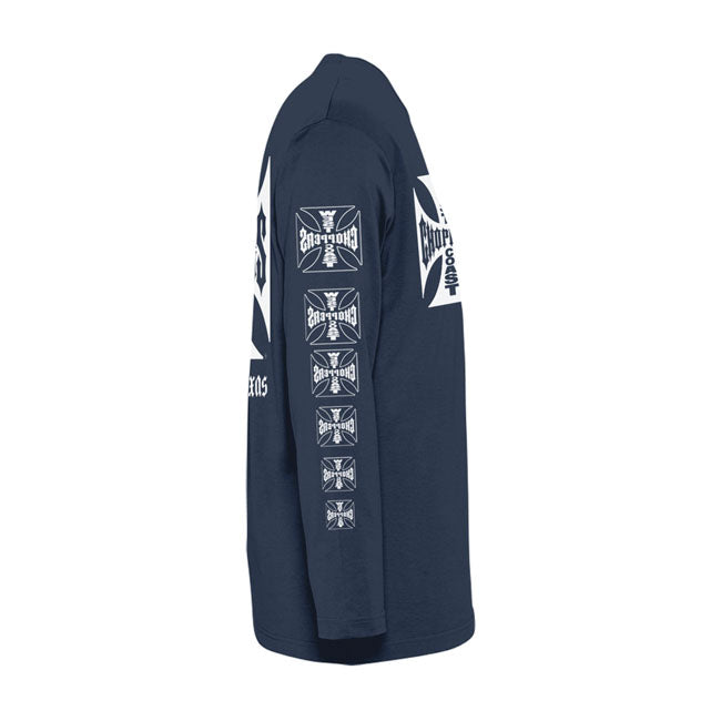 West Coast Choppers OG Logo ATX Long Sleeves T-Shirt Navy
