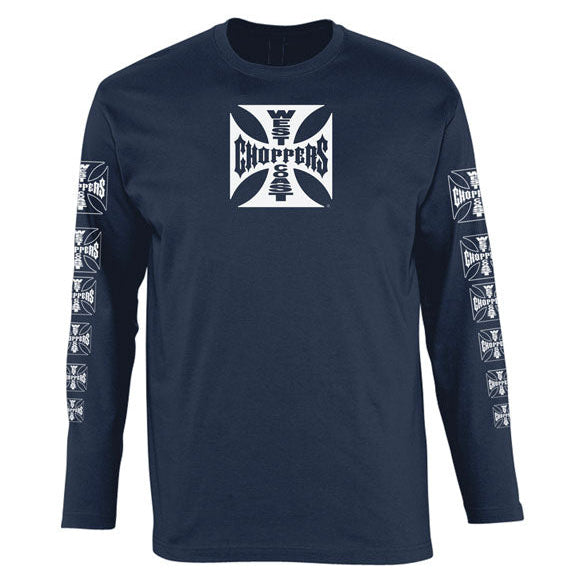 West Coast Choppers OG Logo ATX Long Sleeves T-Shirt Navy - primary product view