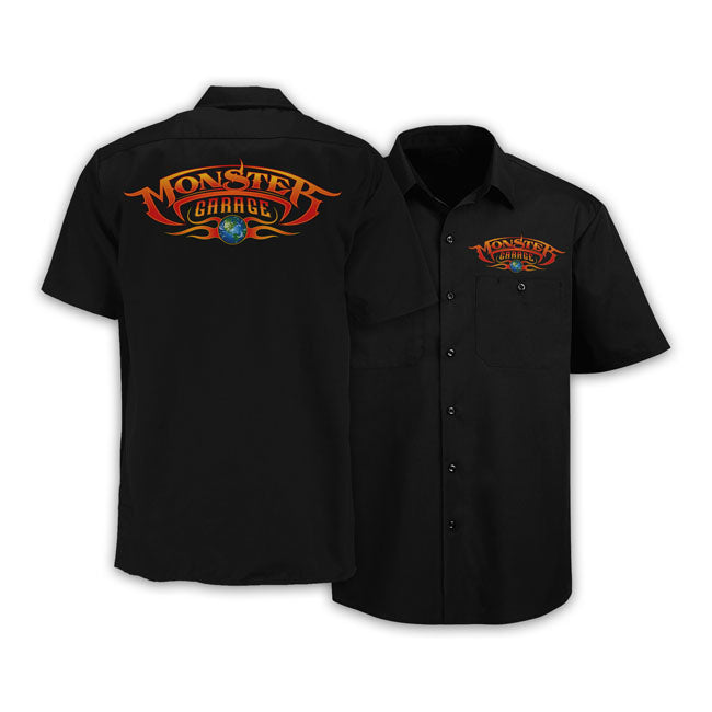 Monster Garage Basic Logo Workshirt Black