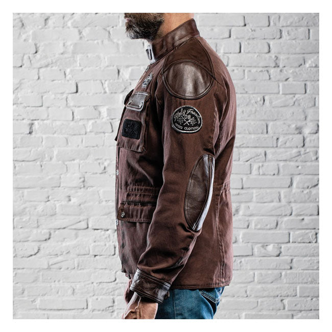 Holy Freedom Quattro Wax Leather Jacket Brown