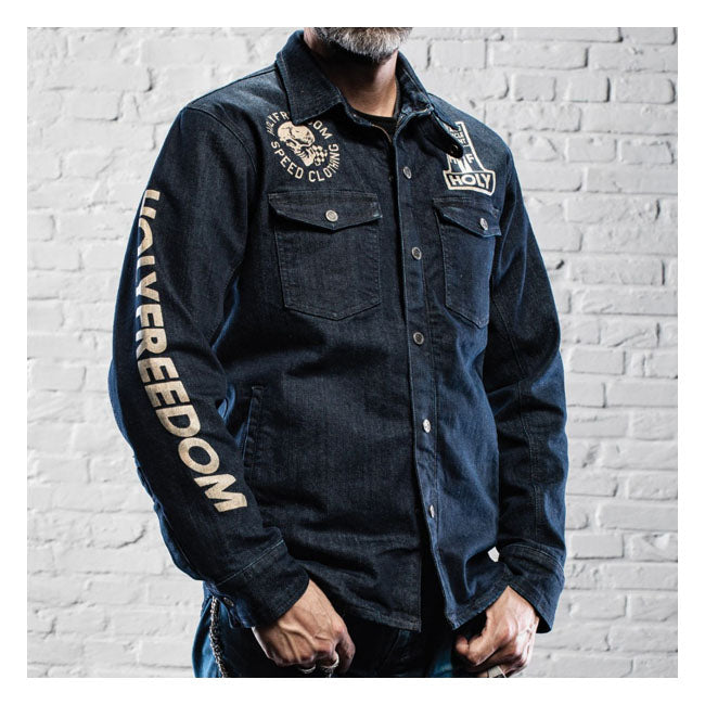 Holy Freedom Genoa Stampato Jacket Denim