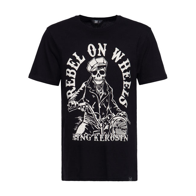 King Kerosin Rebel On Wheels T-Shirt Black