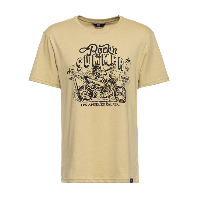 King Kerosin Rock'N Summer T-Shirt Pale Olive