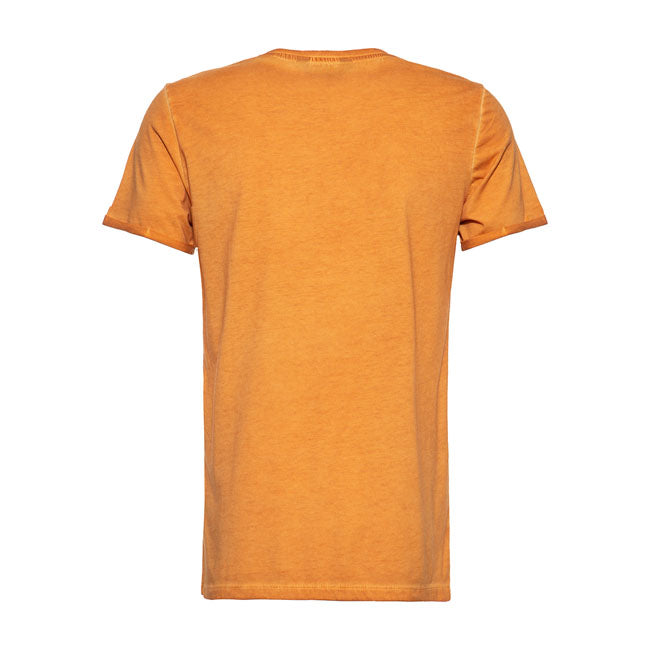 King Kerosin Rockabilly Greaser T-Shirt Oilwashed Cheddar