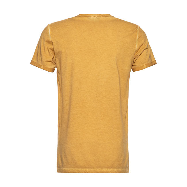 King Kerosin Beach Dudes Oilwashed T-Shirt Yellow