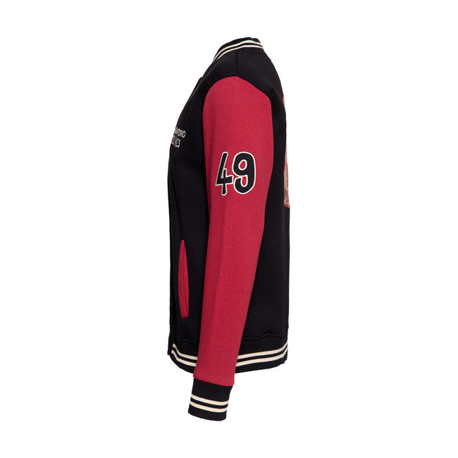 King Kerosin San Antonio Volves College Jacket Black / Bordeaux