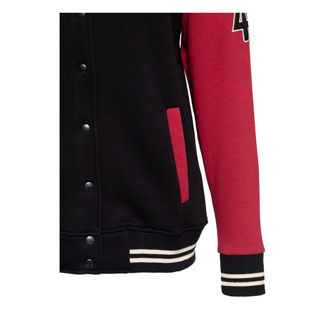 King Kerosin San Antonio Volves College Jacket Black / Bordeaux