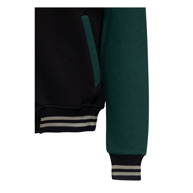 King Kerosin Street Cat College Jacket Black / Smoke Green