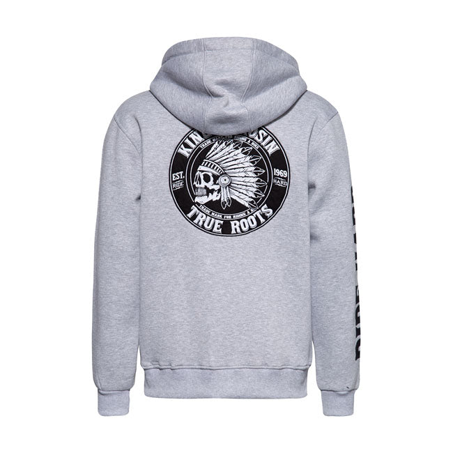 King Kerosin True Roots Hoodie Grey Melange