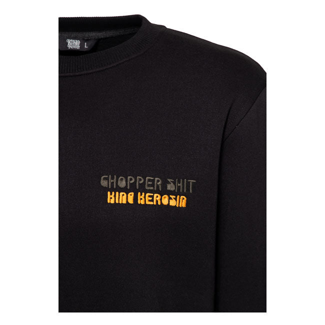 King Kerosin Custom Chopper Sweatshirt Black