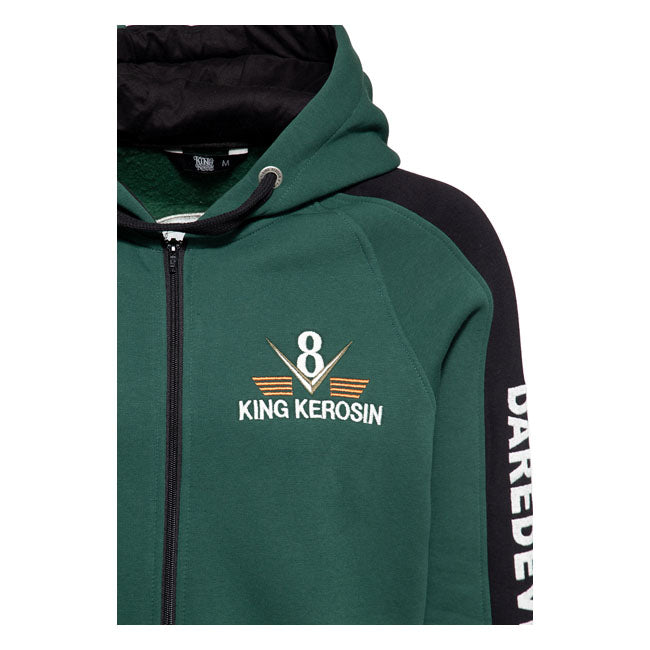 King Kerosin Speedway Hoodie Smoke Green / Black