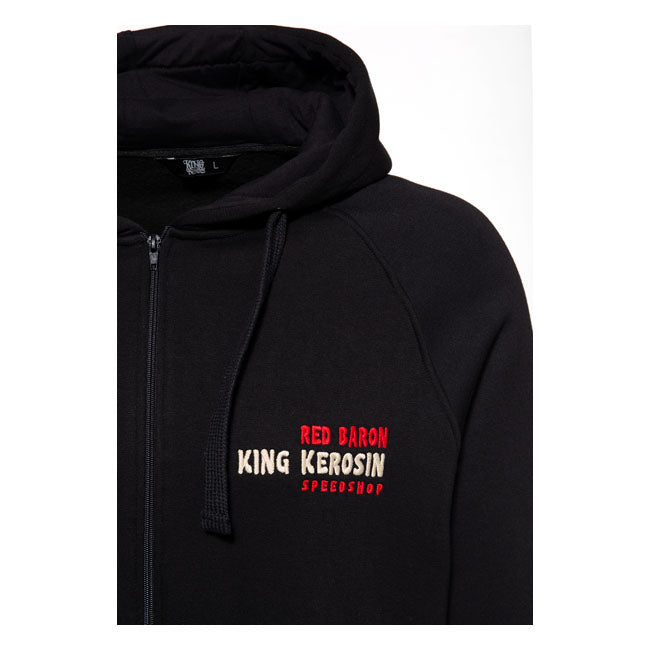 King Kerosin Red Baron Hoodie Black