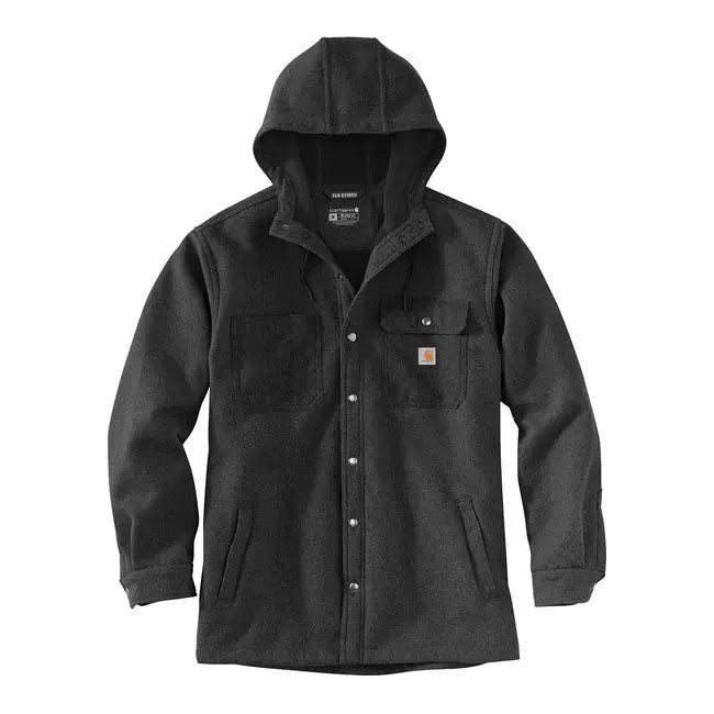 Carhartt Wind & Rain Bonded Jacket Black Heather - FREE UK Shipping, FREE 365 Day Returns | Moto Central