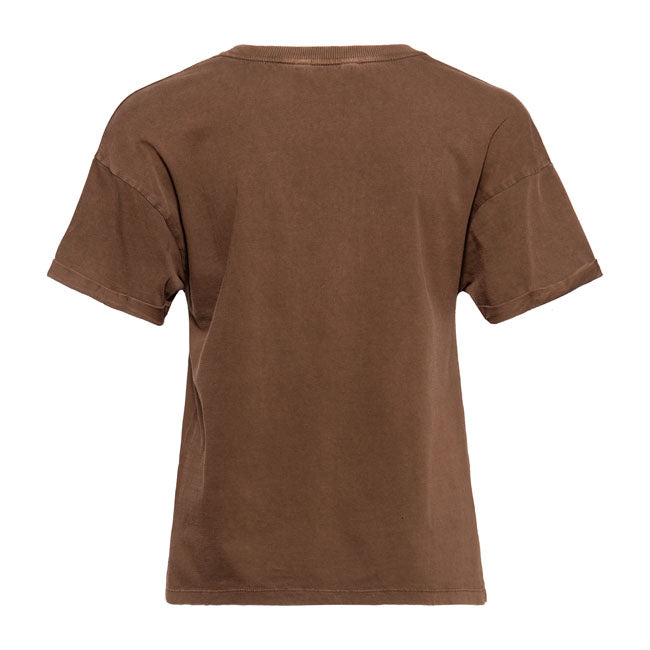 King Kerosin Queen Kerosin Free Born Ladies T-Shirt Dark Brown
