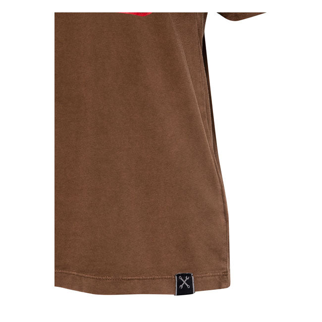 King Kerosin Queen Kerosin Free Born Ladies T-Shirt Dark Brown