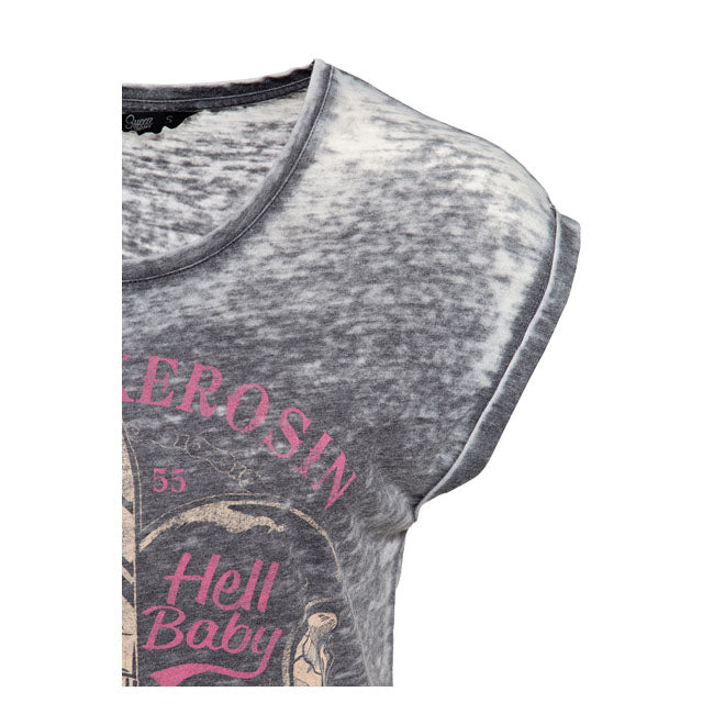 King Kerosin Queen Kerosin Hell Baby Ladies Shirt Black