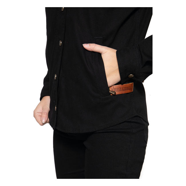King Kerosin Queen Kerosin Wild Ones Adventure Gear Ladies Shirt Black