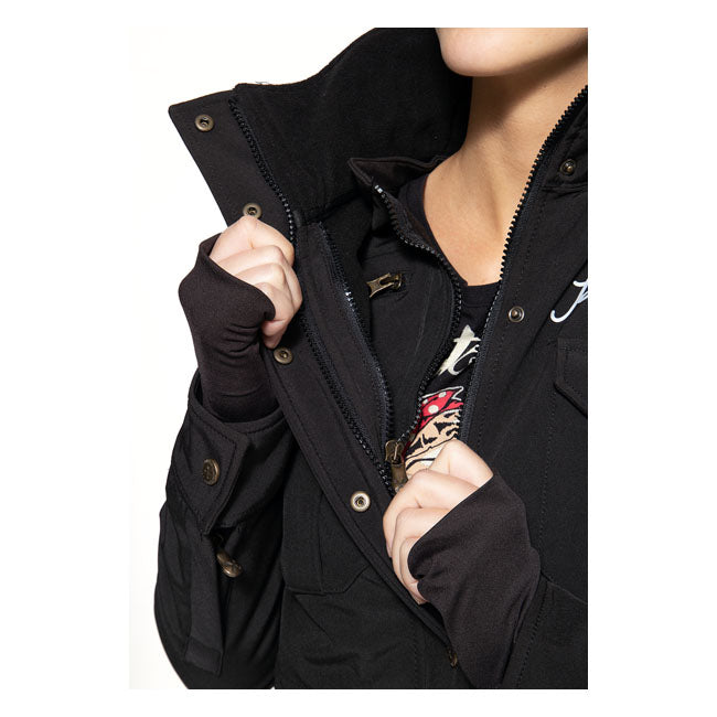 King Kerosin Queen Kerosin Q Adventure Gear Ladies Jacket Black