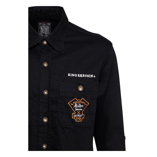 King Kerosin Motor Service Workshirt Black