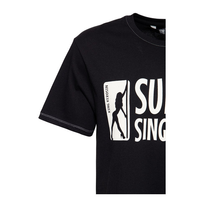 King Kerosin Support Single Moms T-Shirt Black