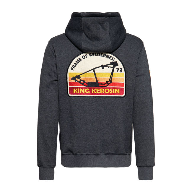King Kerosin Frame Adventure Gear Hoodie Grey Melange