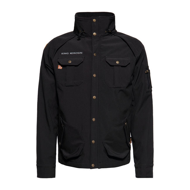 King Kerosin Service Speedshop Adventure Gear Jacket Black