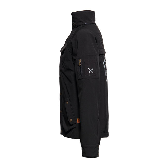 King Kerosin Service Speedshop Adventure Gear Jacket Black