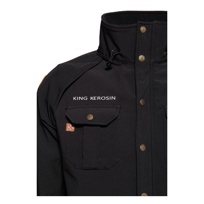 King Kerosin Service Speedshop Adventure Gear Jacket Black