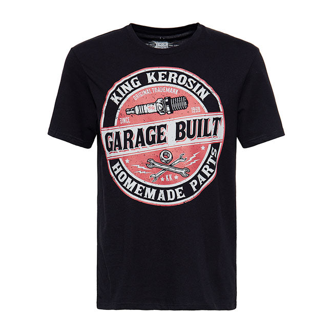 King Kerosin Garage Built T-Shirt Black