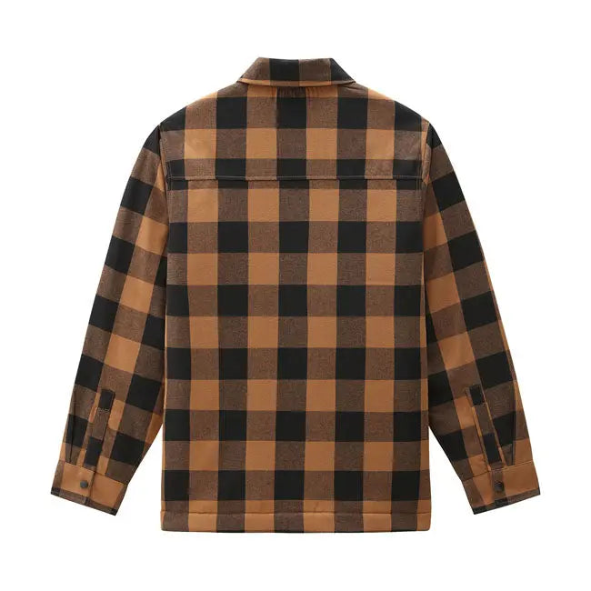 Dickies Sherpa Lined Sacramento Shirt Brown Duck  - FREE UK Shipping, FREE 365 Day Returns | Moto Central