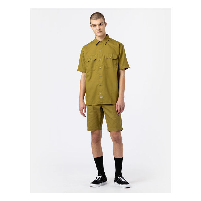 Dickies Work Shirt Rec Green Moss